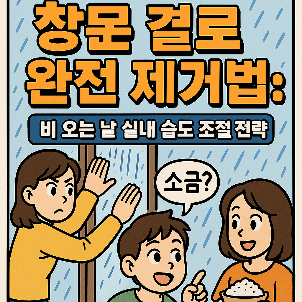 비 오는 날 실내 습도 조절 전략