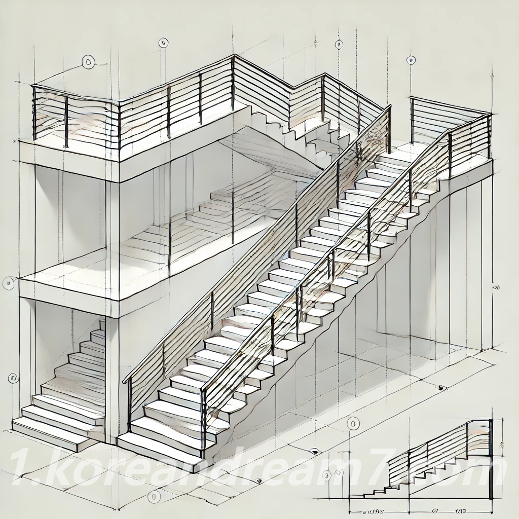 계단 설계 방법과 건축법 기준 2가지
