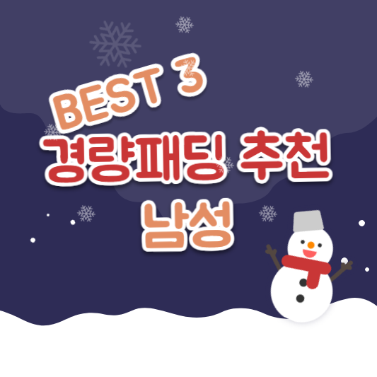 경량 패딩 추천 남성