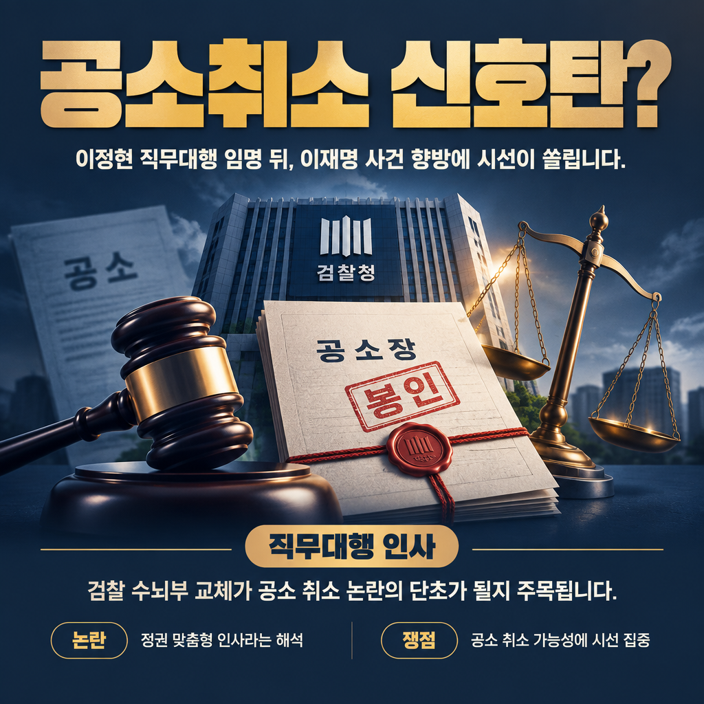 공소취소 신호탄?