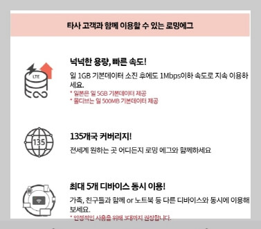 KT 모바일 해외 로밍 가격 및 신청 방법