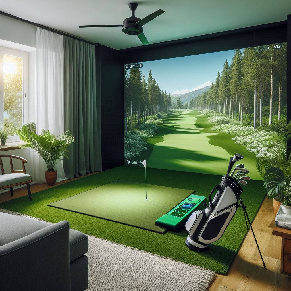 스크린골프장 배경