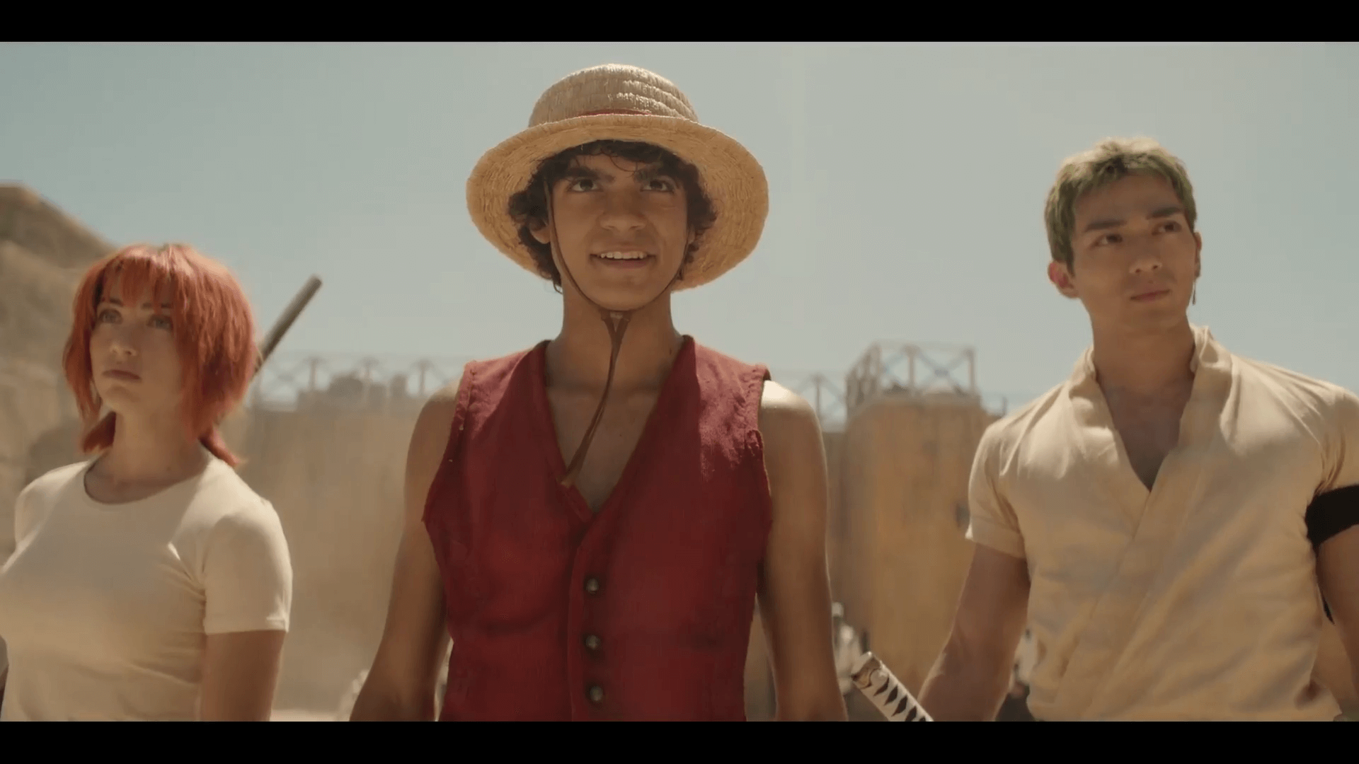 넷플릭스 드라마 '원피스' 시즌1 1화 - 나미, 루피, 조로