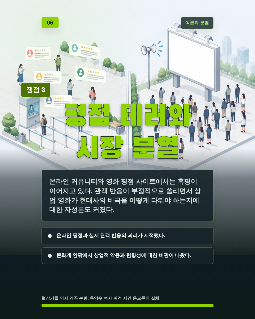 평점 테러와 시장 분열