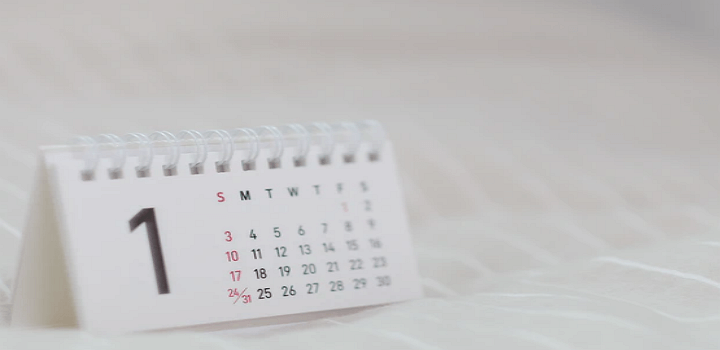 기간을 나타내는 달력