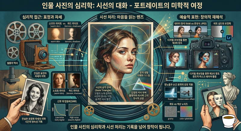 인물 사진(Portrait)의 심리학과 시선 처리