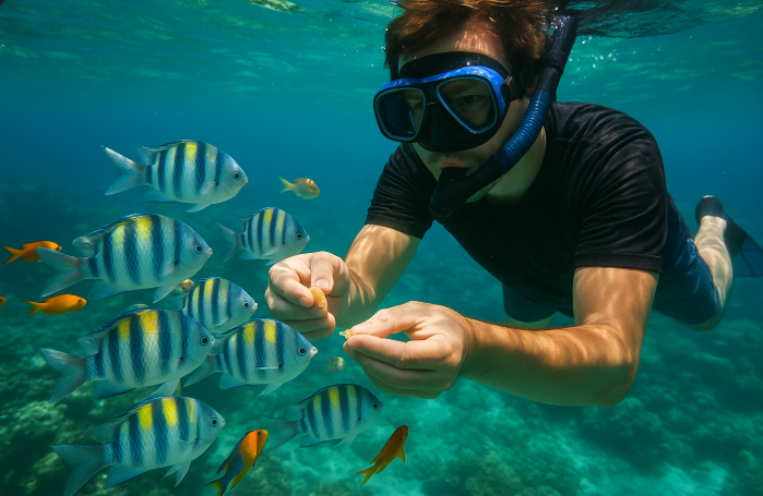 스노쿨링 이미지