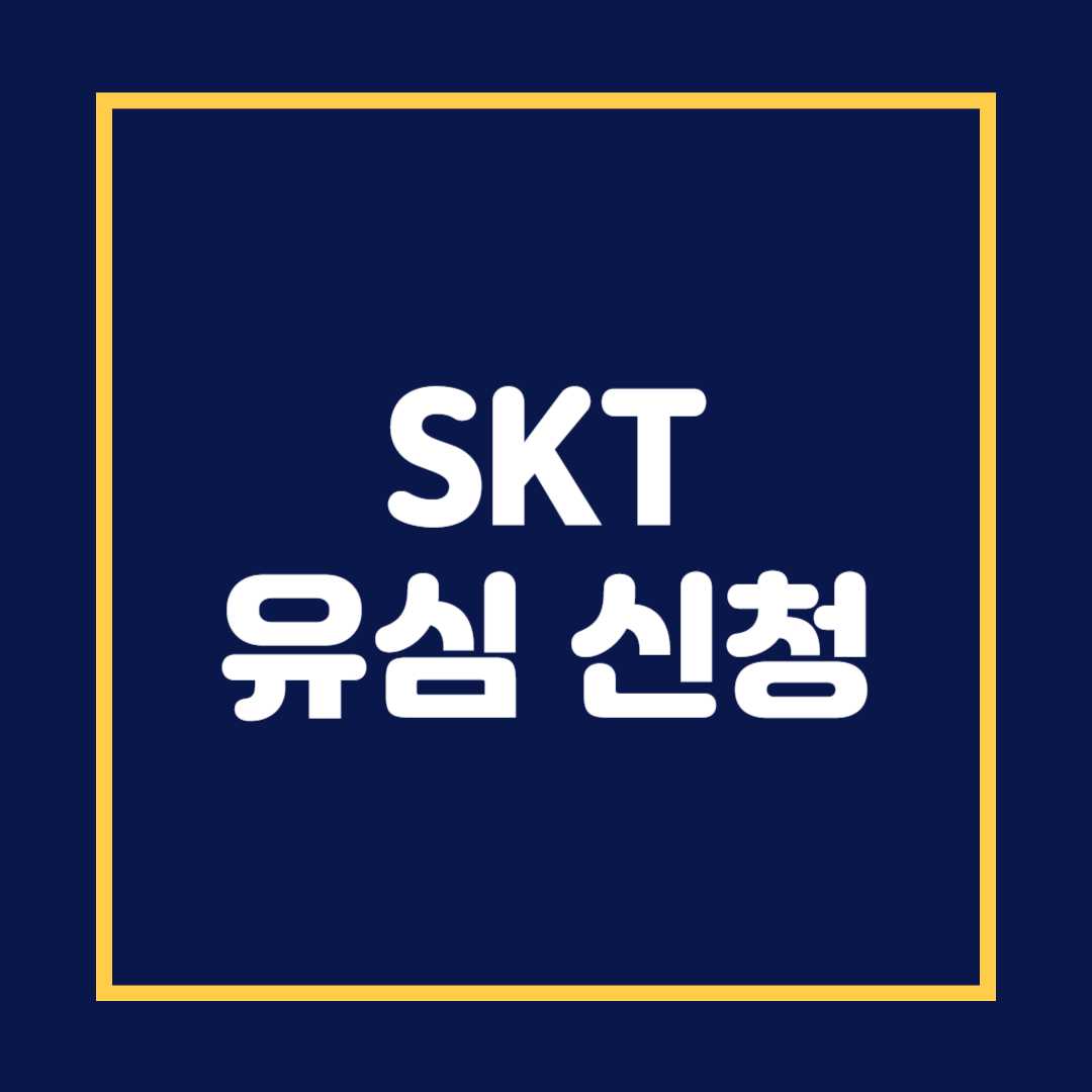SKT 유심 신청