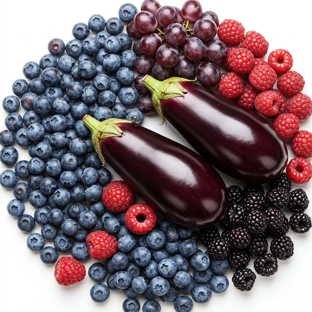 안토시아닌 가득한 보라색 항산화 식품