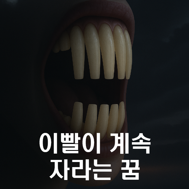 이빨이 계속 자라는 꿈