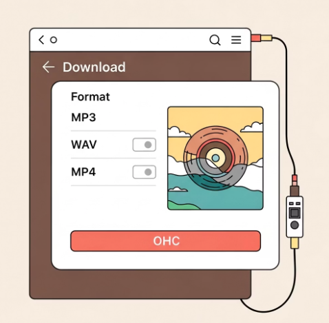 SUNO AI 음원 저장 및 다운로드 이미지