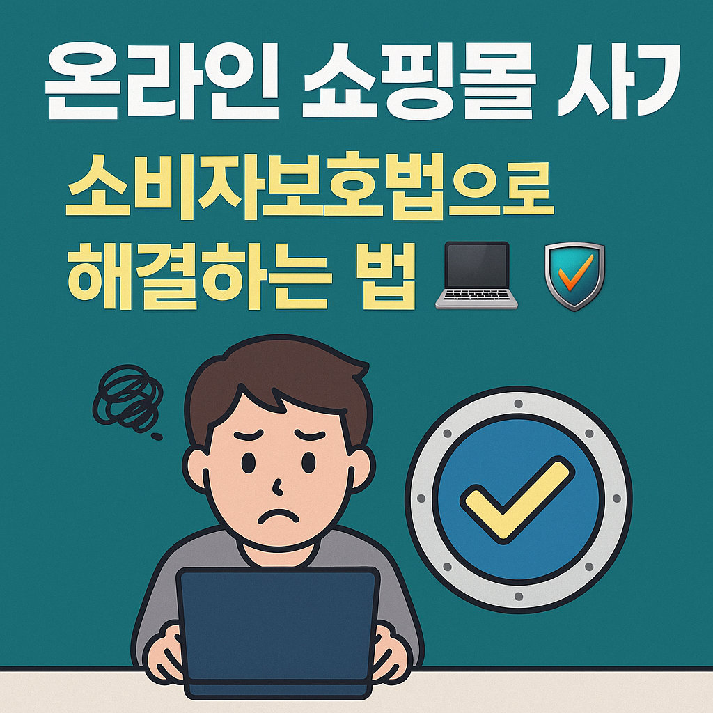 온라인 쇼핑몰 사기, 소비자보호법으로 해결하는 법