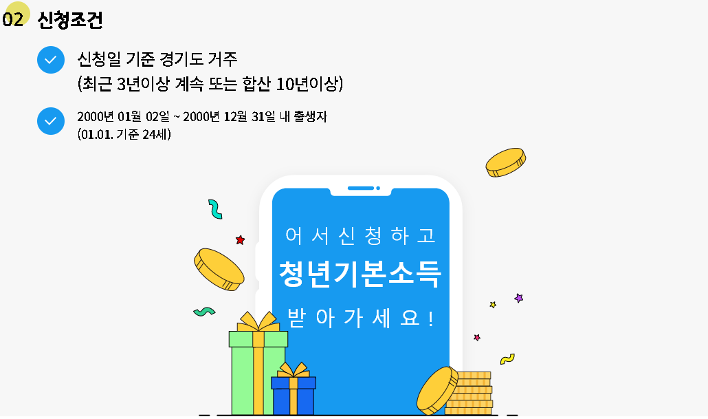 2025년 1분기 경기도 청년기본소득 신청 방법(신청자격, 일정)
