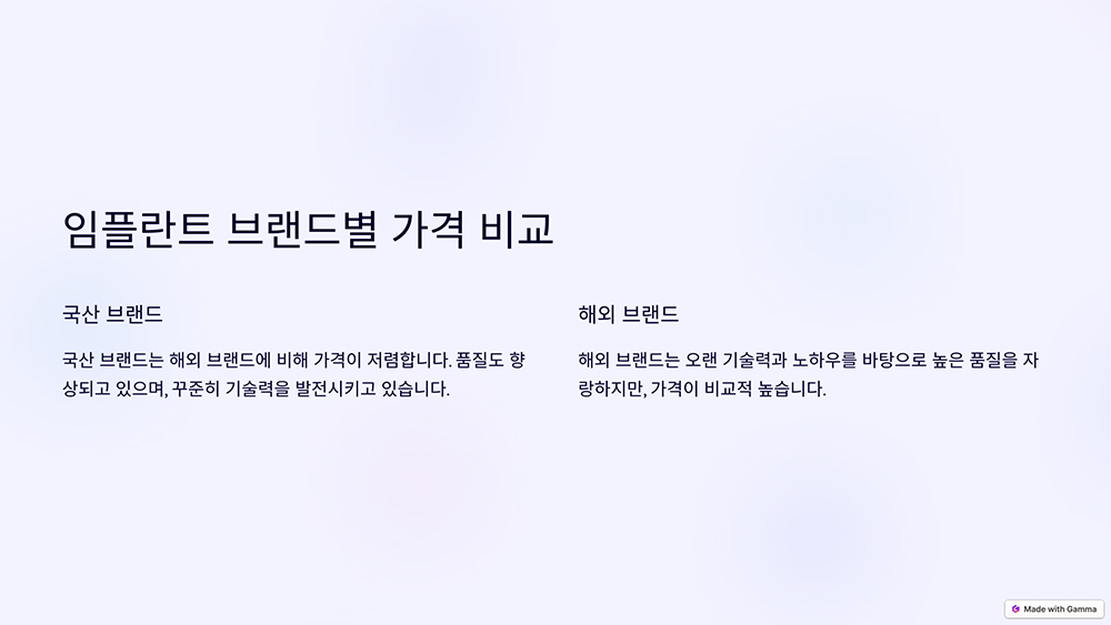 임플란트 가격