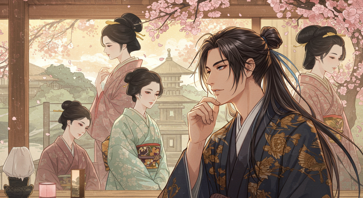 무라사키 시키부의 '겐지 이야기' 줄거리