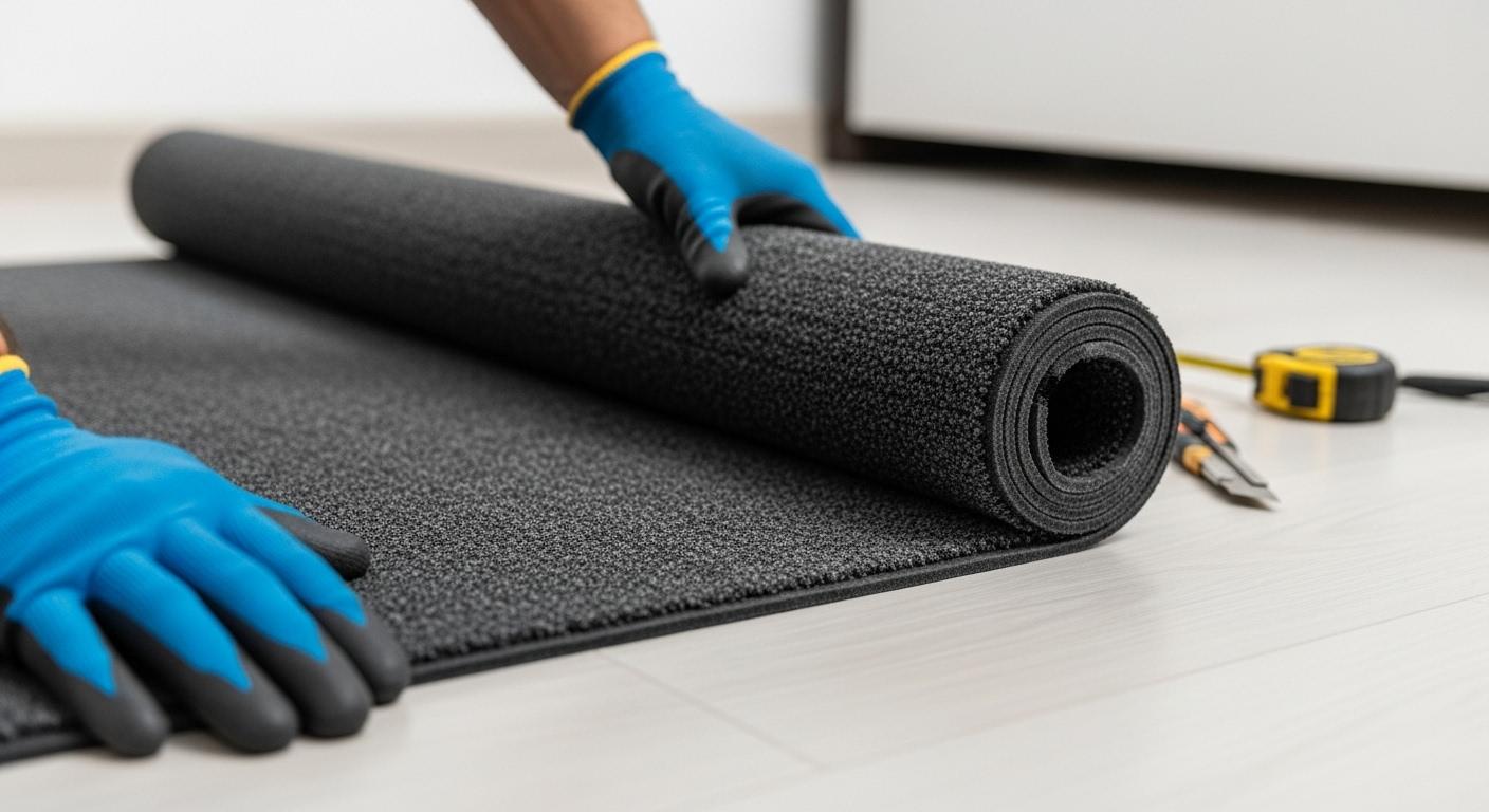 바닥 매트 시공