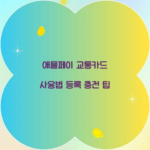 애플페이 교통카드