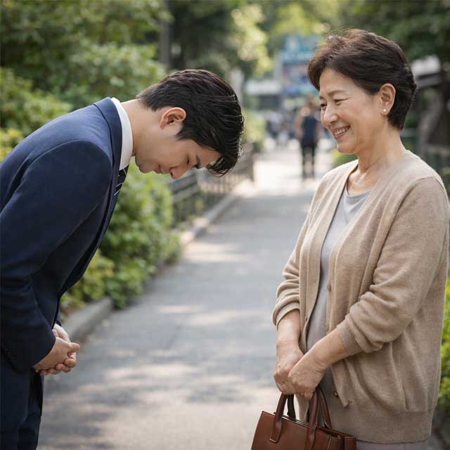 어른에게 인사