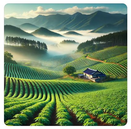 강원도 감자밭 사진