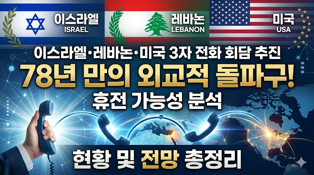 이스라엘 레바논 미국 3자 전화 회담 추진: 78년 만의 외교적 돌파구와 휴전 가능성 분석