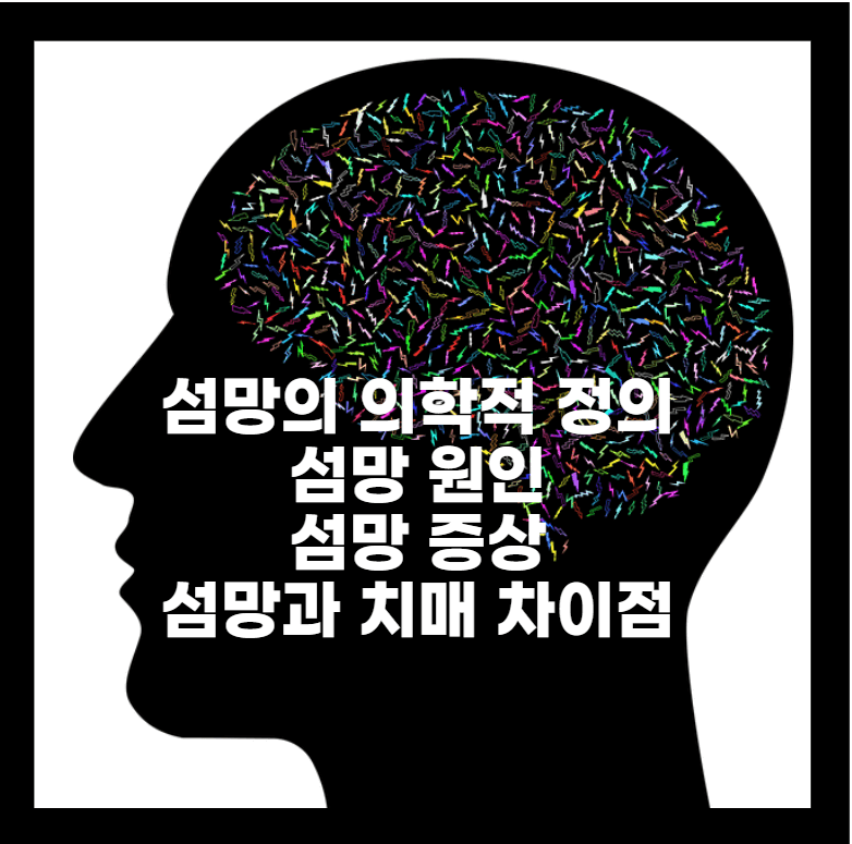 섬망의 의학적 정의와 원인 섬망 증상 섬망과 치매 차이점