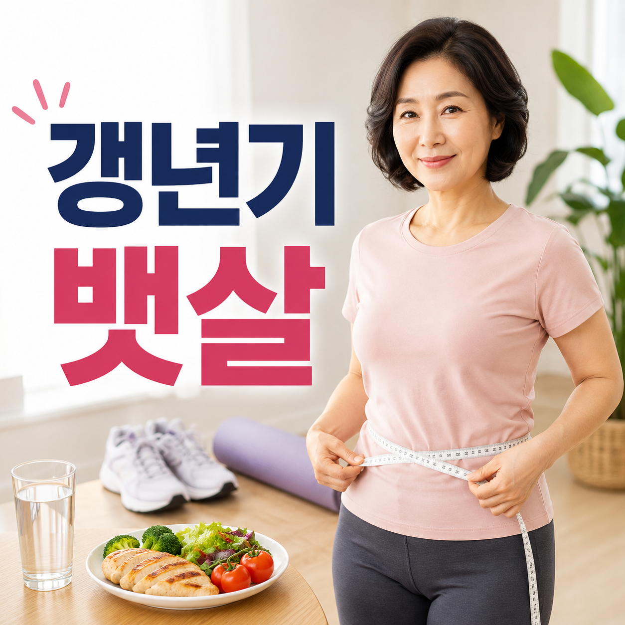 갱년기 뱃살 빼는법, 중년 여성 나잇살 굶지 않고 빼는 현실적인 전략