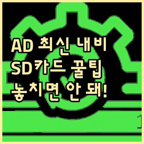 아반떼 AD 순정 내비게이션 업데이트..