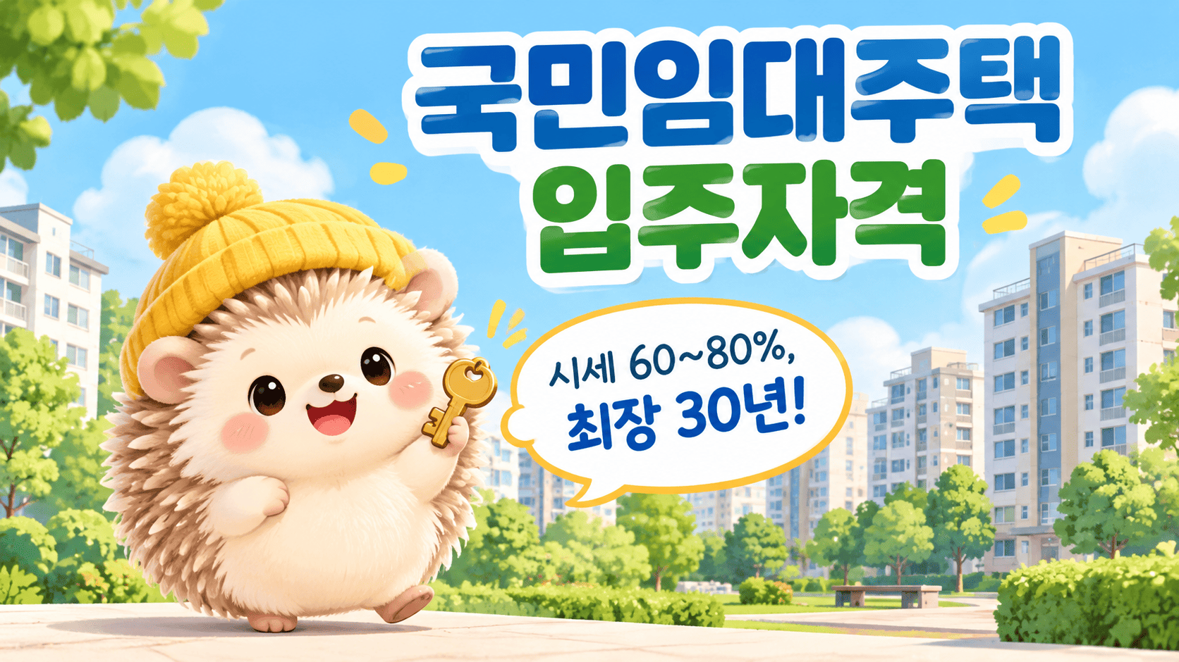 국민임대주택 입주자격과 신청방법