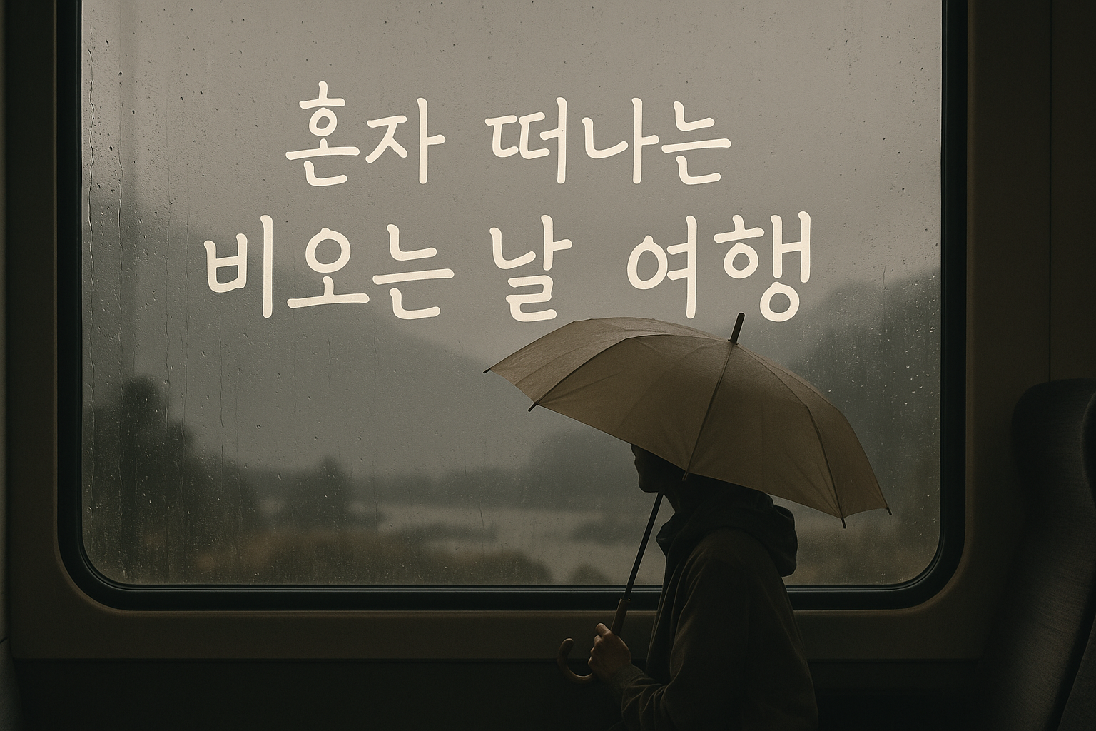 혼자 떠나는 비오는 날 여행