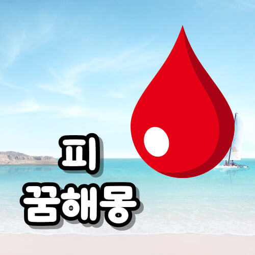 피 꿈해몽 얼굴피,손가락피 해몽