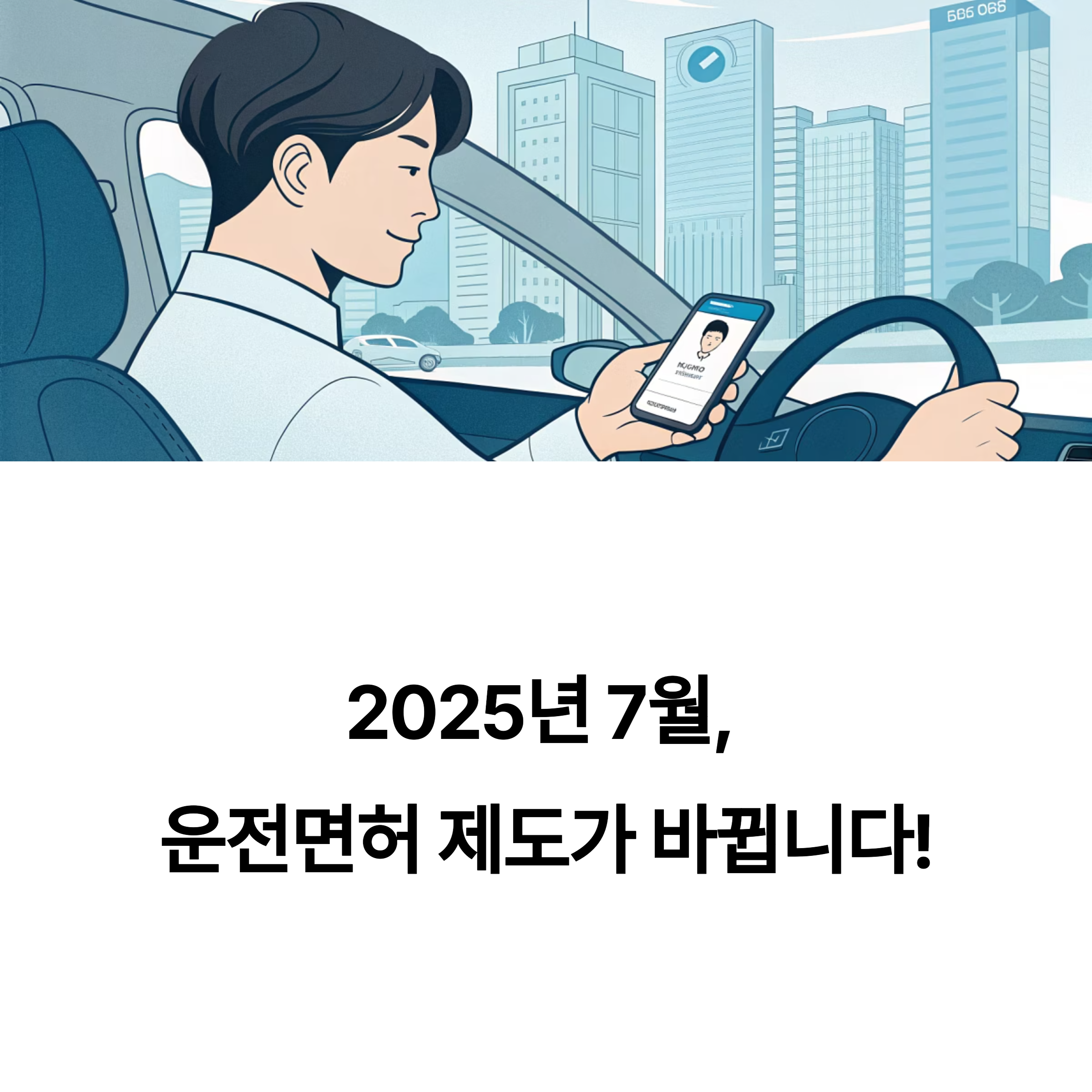 2025년 7월, 운전면허 제도가 바뀝니다!