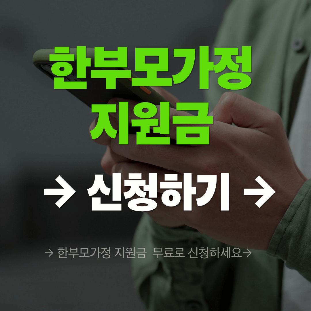 한부모 지원금 중복