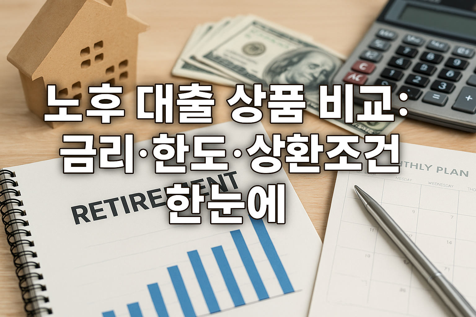 노후 대출 상품 비교: 금리&middot;한도&middot;상환조건 한눈에 관련 이미지