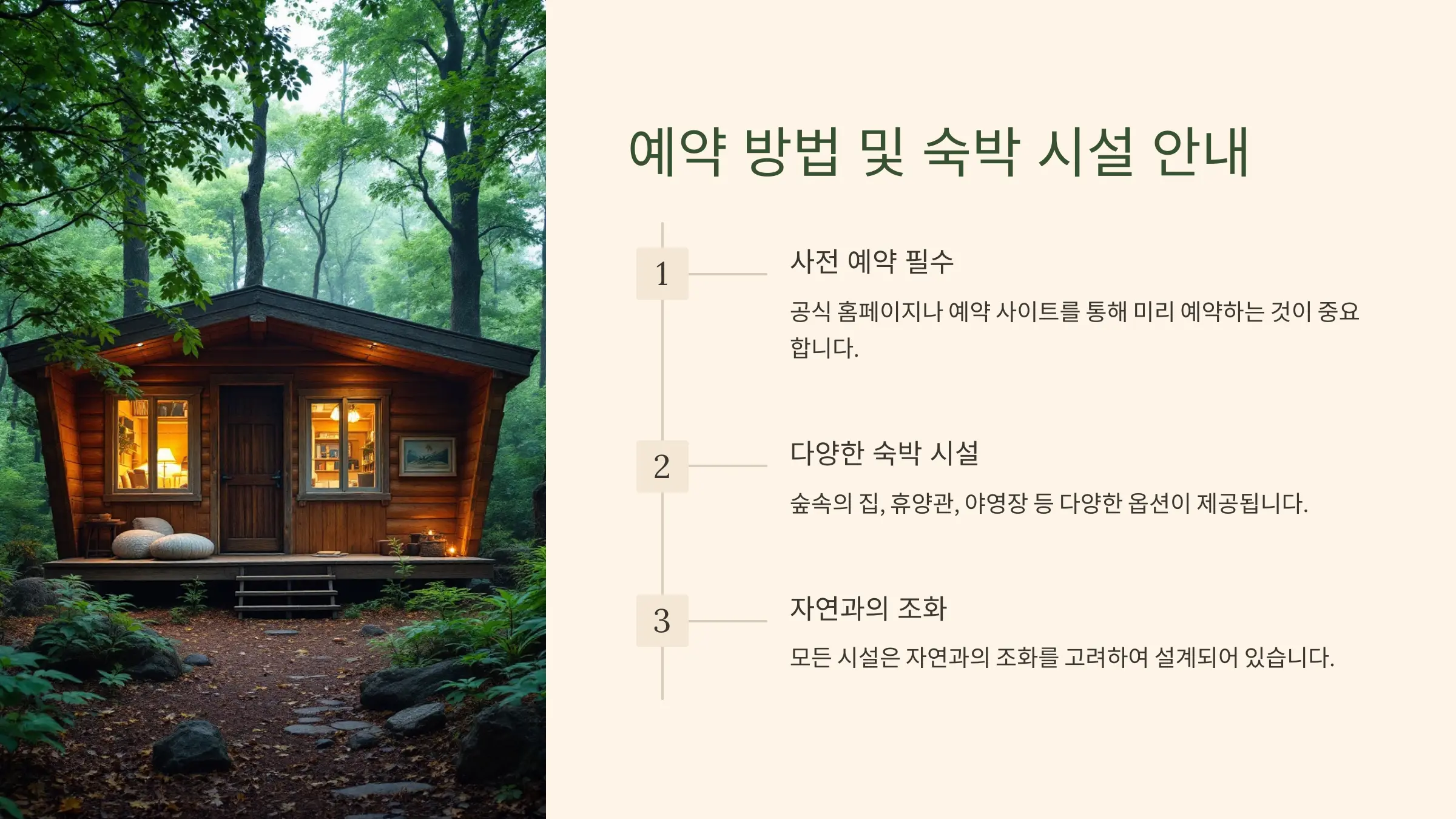 옥화 자연휴양림 숙박시설