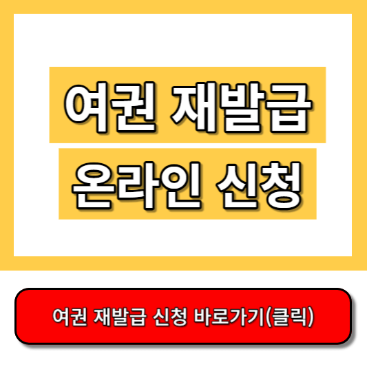 여권 재발급 온라인 신청(2024)