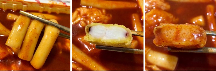 떡볶이 국물에 찍어 먹는 오징어 튀김 맛 또한 일품