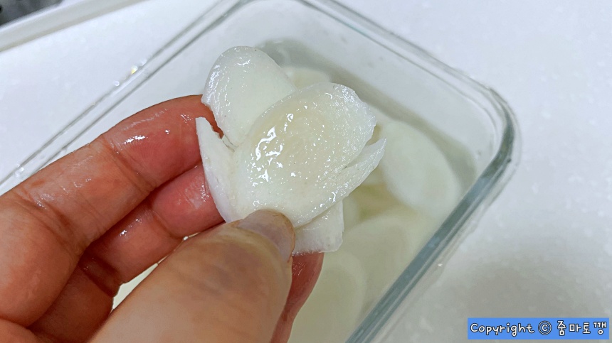 떡국떡-갈라짐
