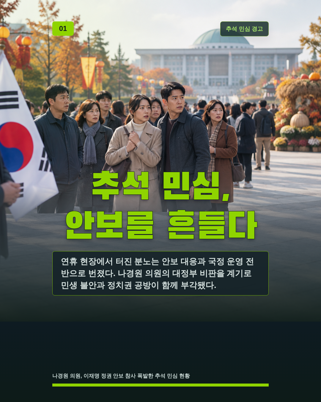 추석 민심, 안보를 흔들다