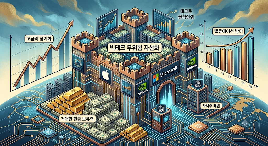 빅테크 기업들의 거대한 현금 흐름을 바탕으로 시장방어 와 투자에 대한 분석