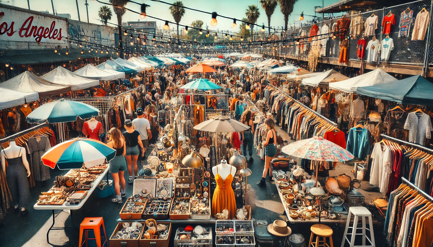 멜로즈 & 로즈보울 플리마켓 전경