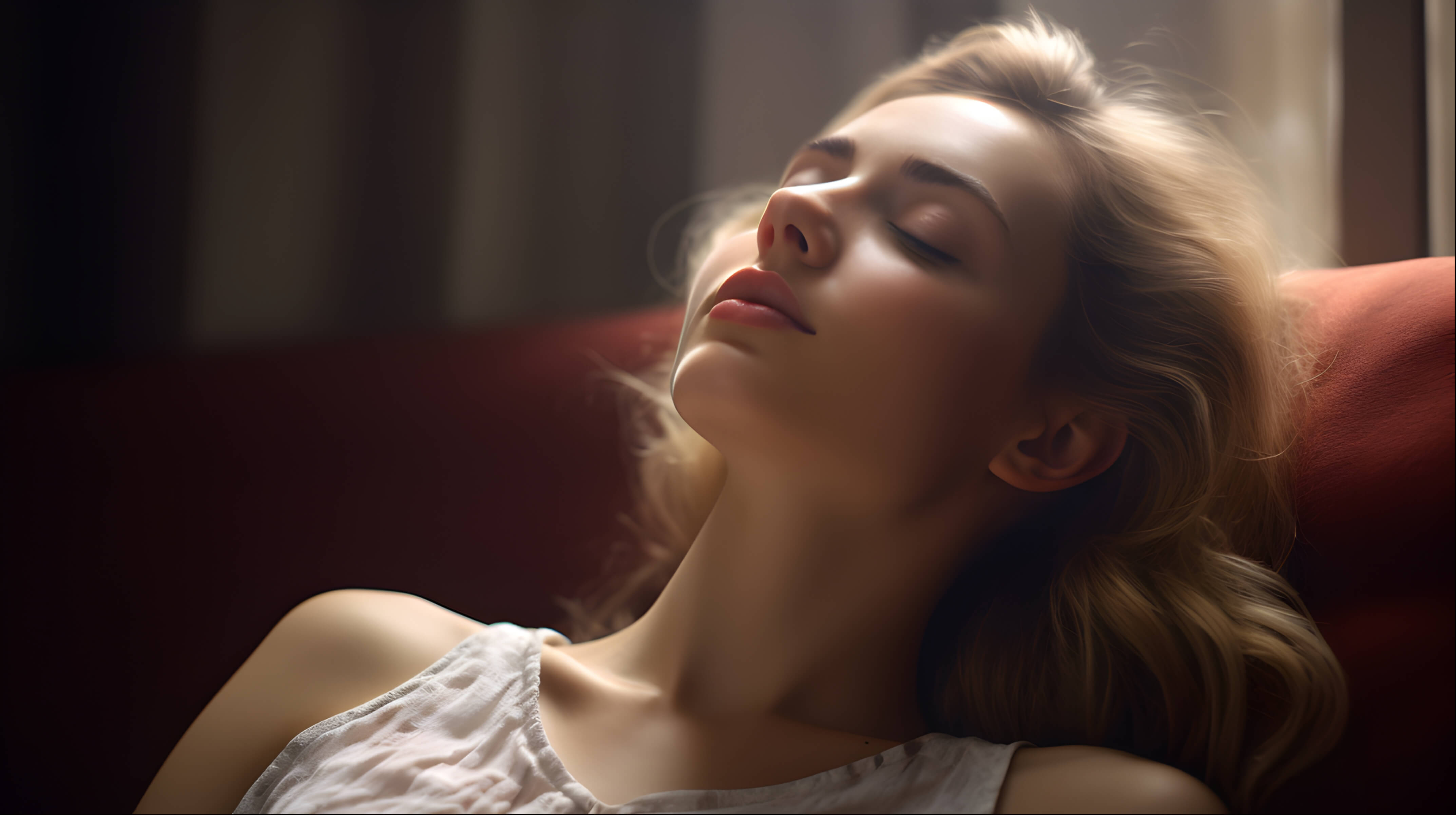 쇼파에서 자고 있는모습