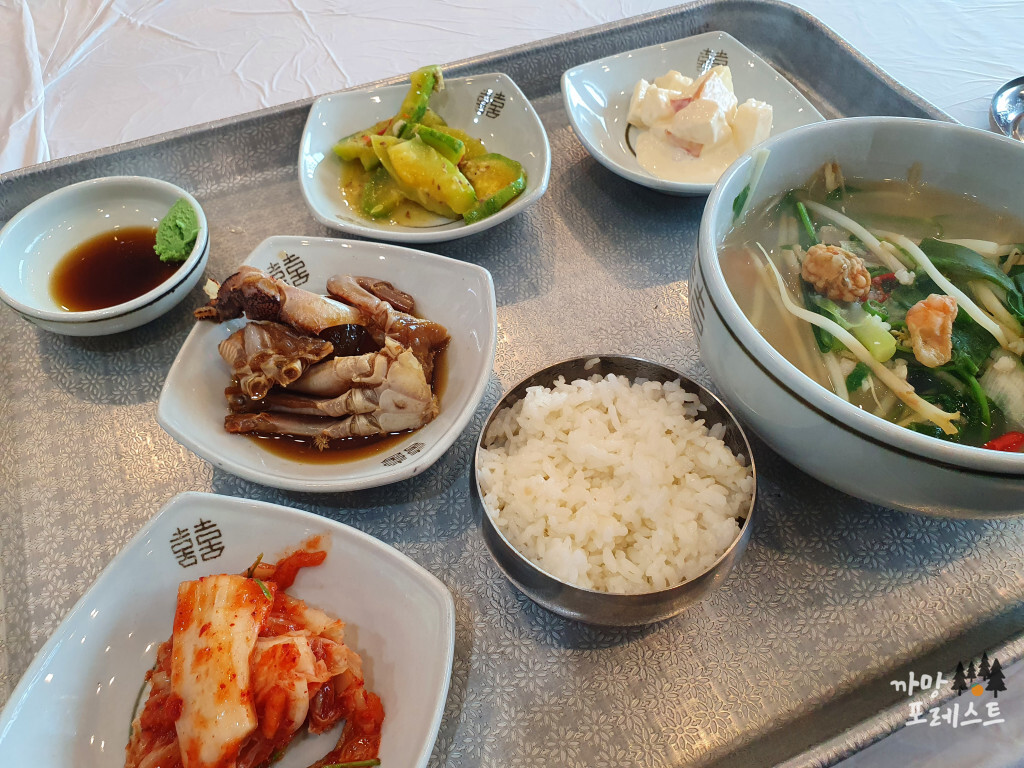제주 종달 아구찜 밥상