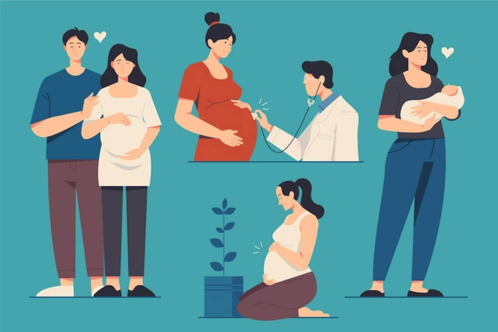 임신과 진료, 출산 그림 이미지