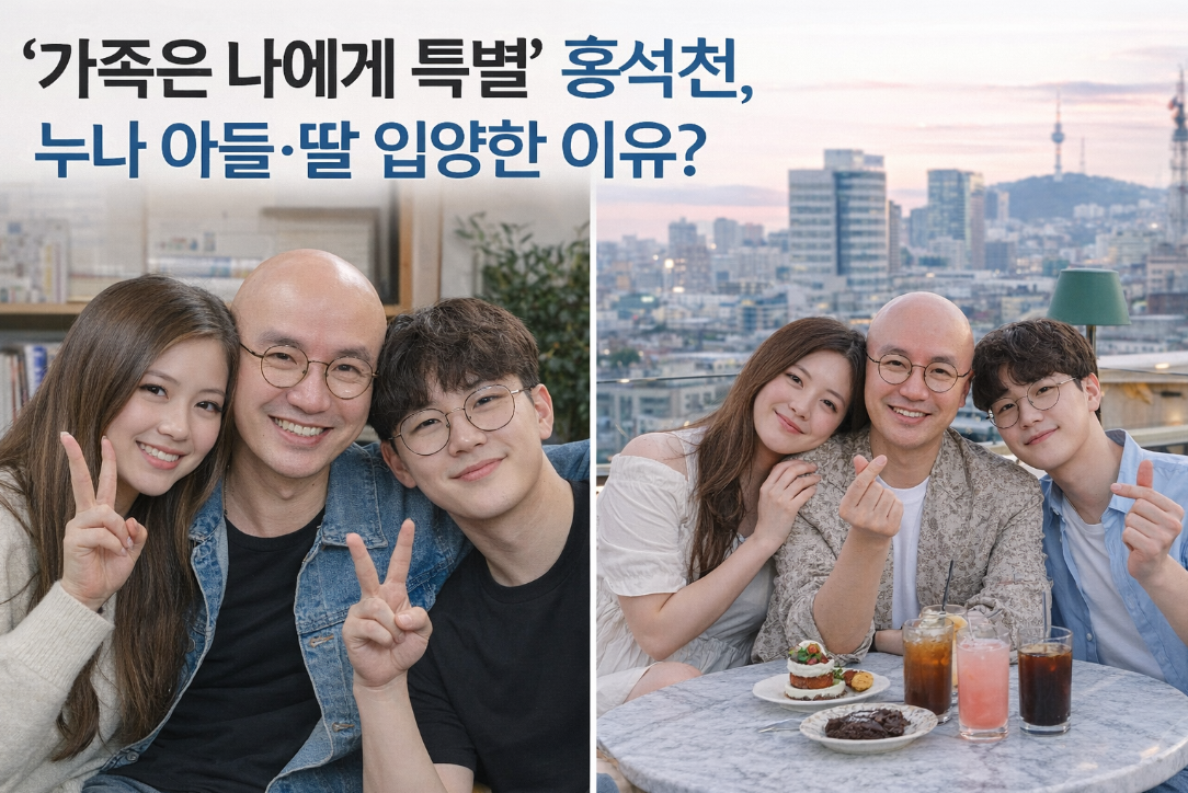 가족은 나에게 특별, 홍석천이 친누나의 아들·딸을 입양한 특별한 사연