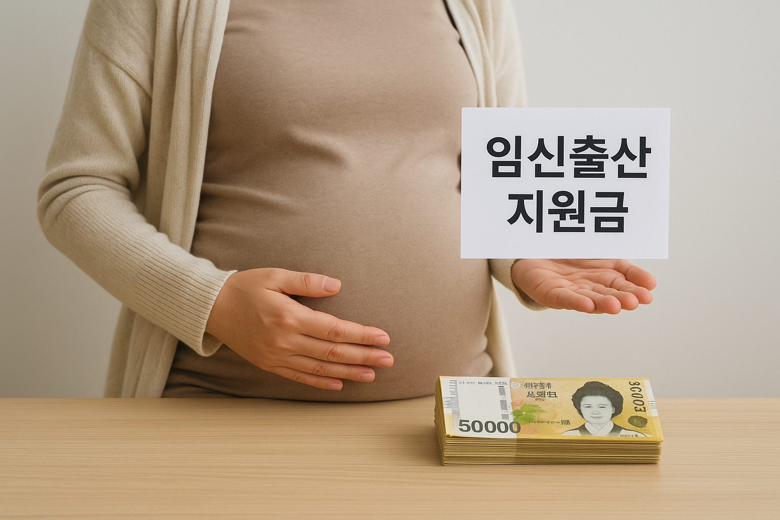 임신출산 지원금 AI 이미지
