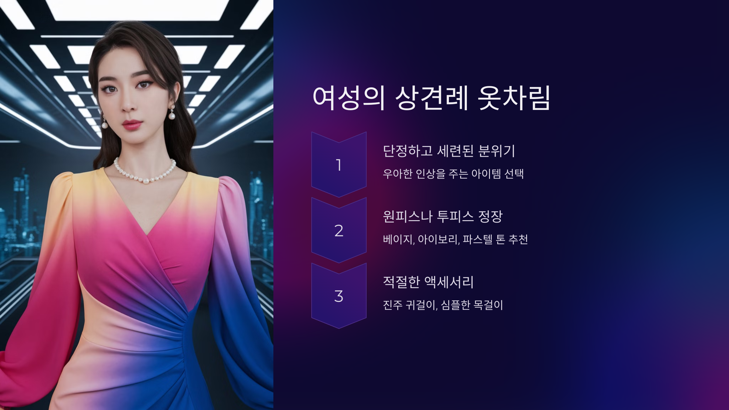 여성의 상견례 옷차림