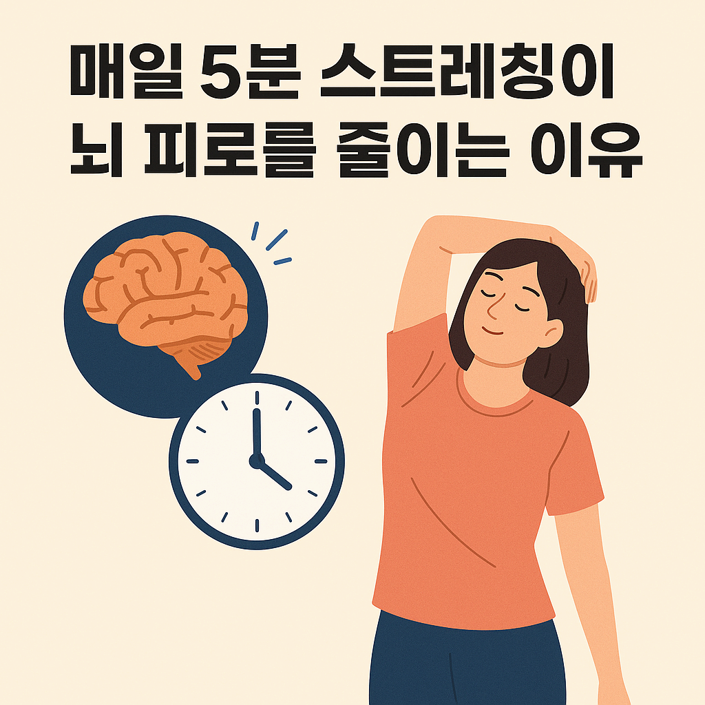 매일 5분 스트레칭이 뇌 피로를 줄이는 이유