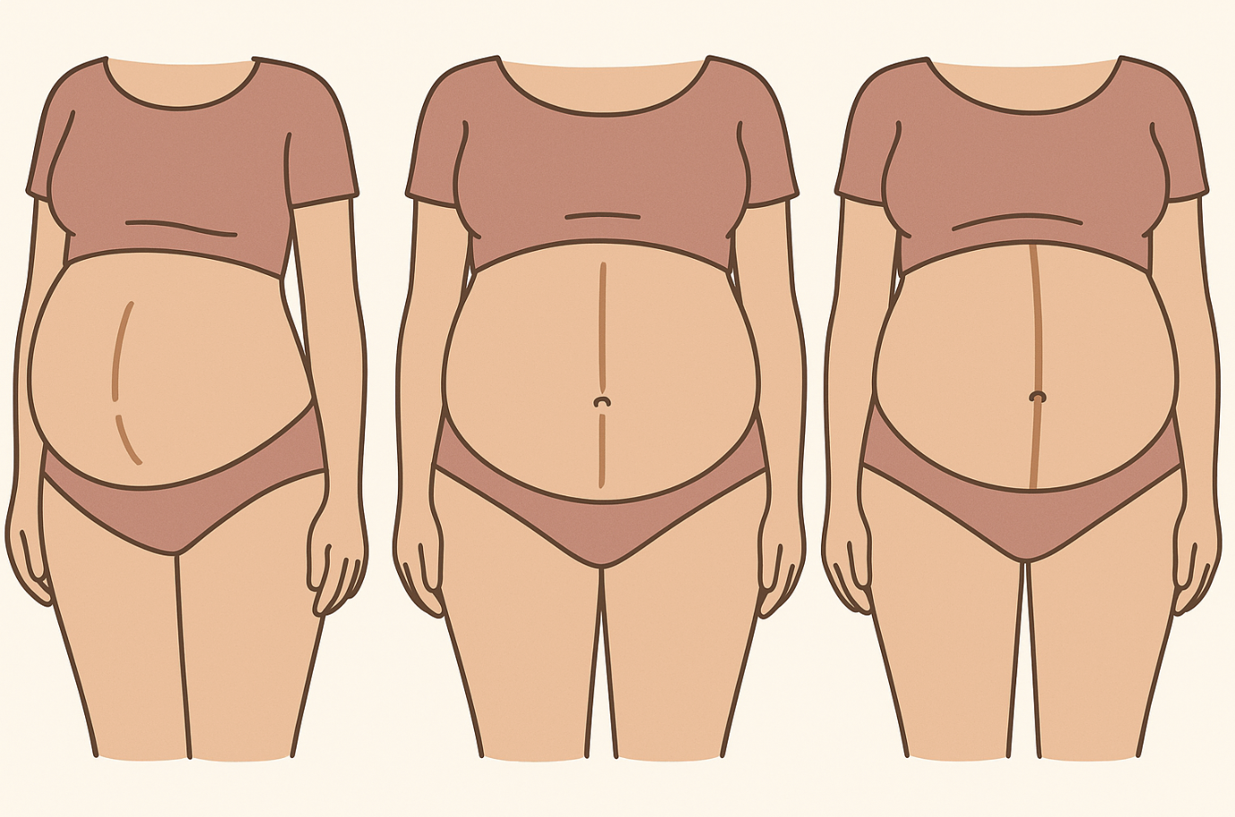 임산부 임신선 관련 사진