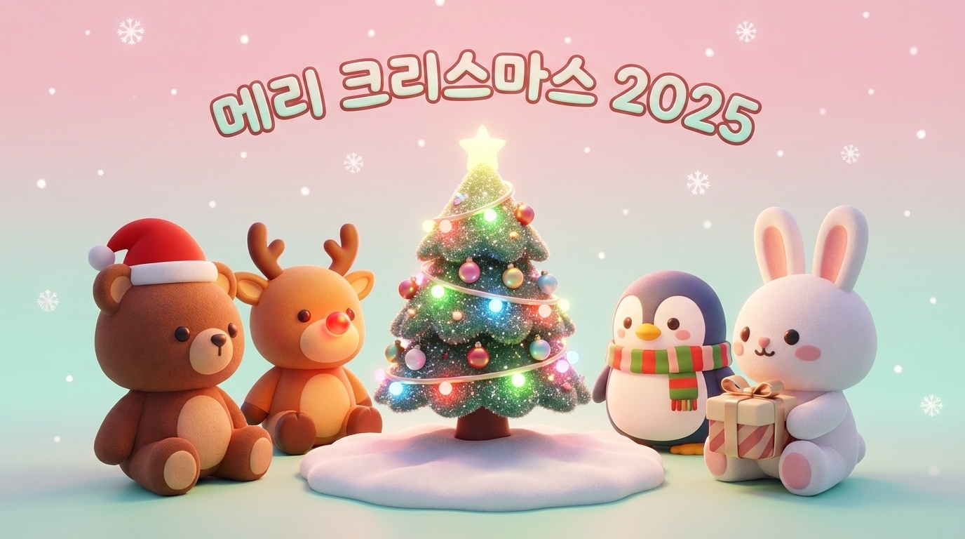 귀여운 동물 친구들 파티