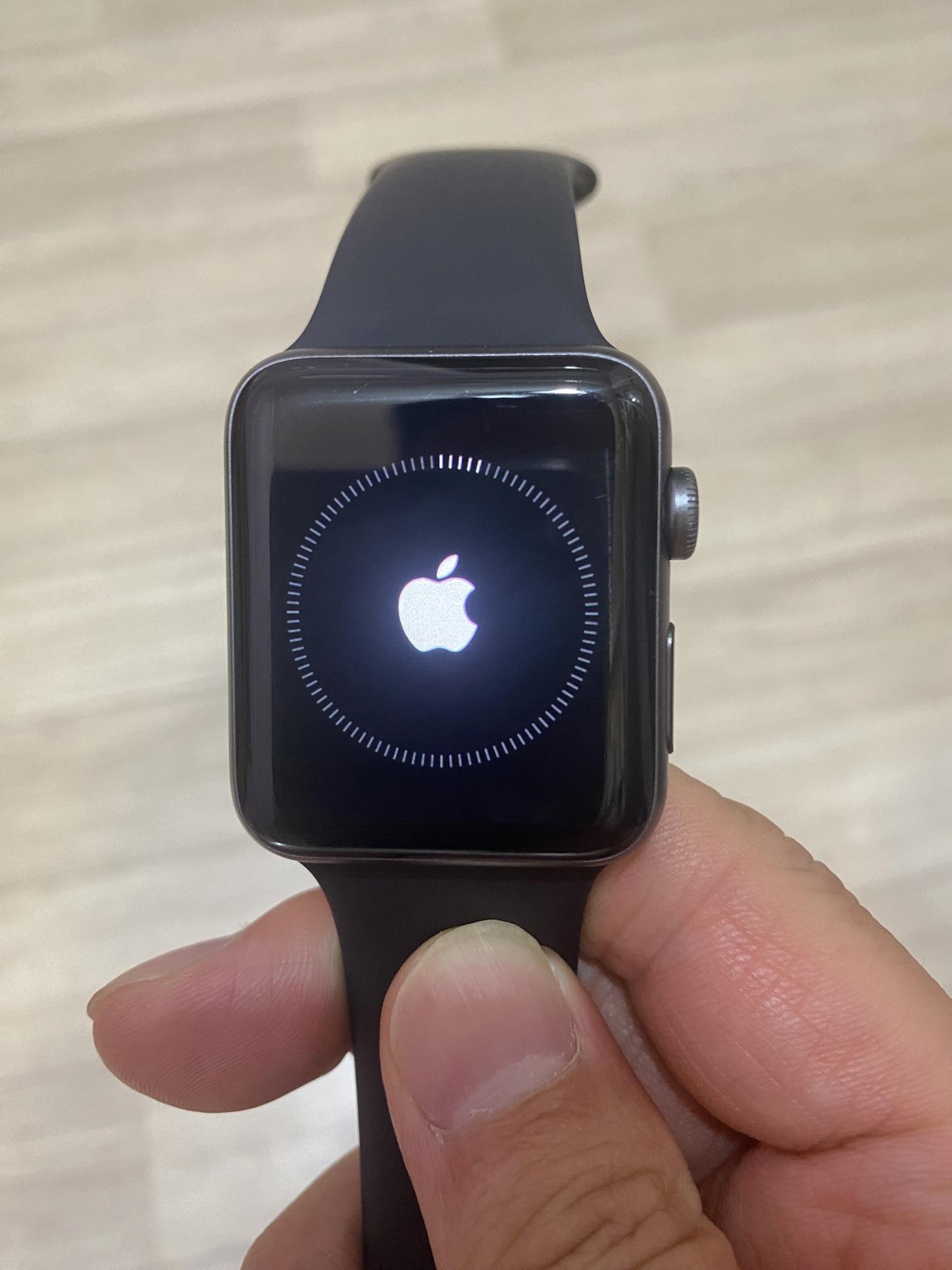 애플워치-초기화-진행중